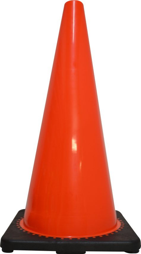 TRAFFIC CONE ORANGE 700MM - NON REFLECTIVE